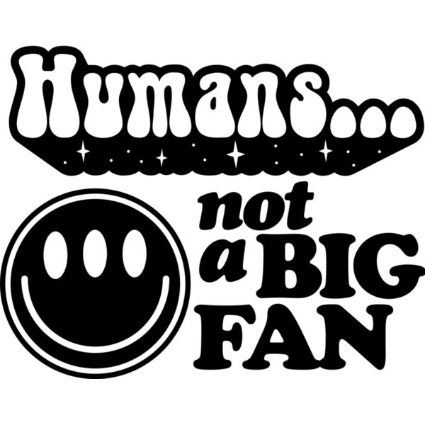 Humans not a big fan SVG Thumbnail