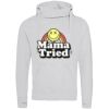 Cross neck hoodie Thumbnail