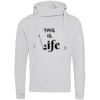 Cross neck hoodie Thumbnail